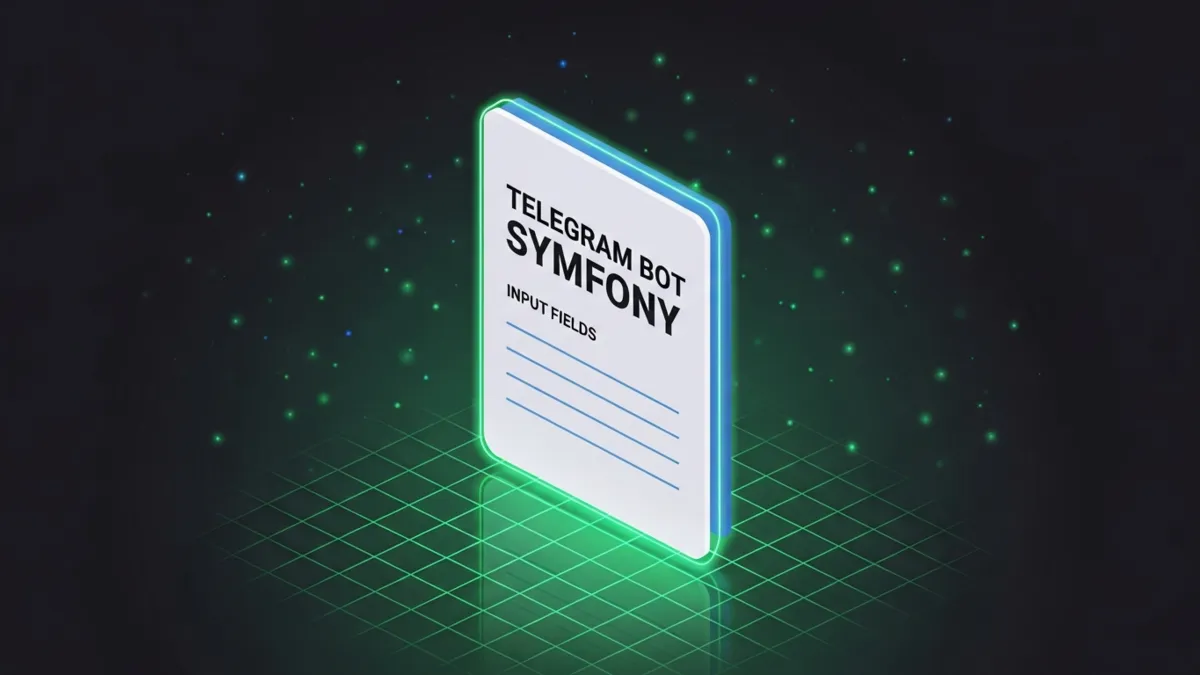 Telegram Bot für PHP und Symfony Formulare