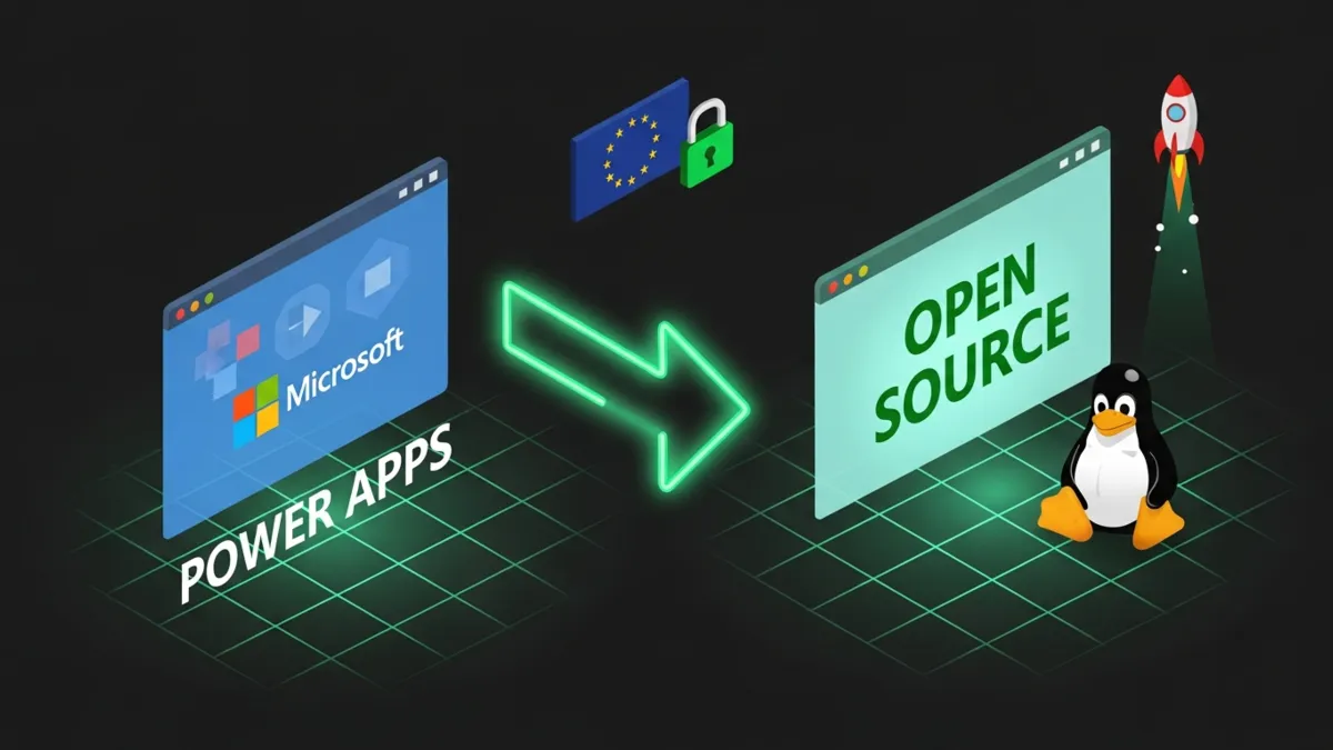 Microsoft Power Apps zu Open Source migrieren 2026