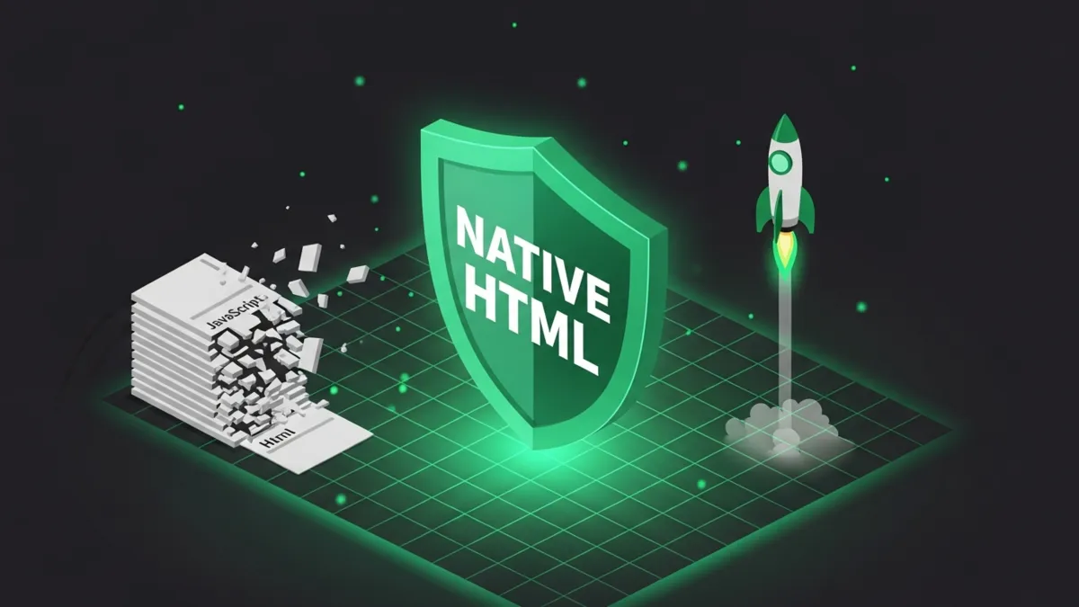 JavaScript ablösen: Frontend Refactoring für Barrierefreiheit und Performance