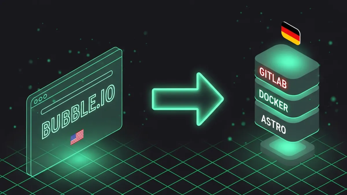 Bubble.io: No Code App Builder USA, raus aus dem Vendor Lock In 2026