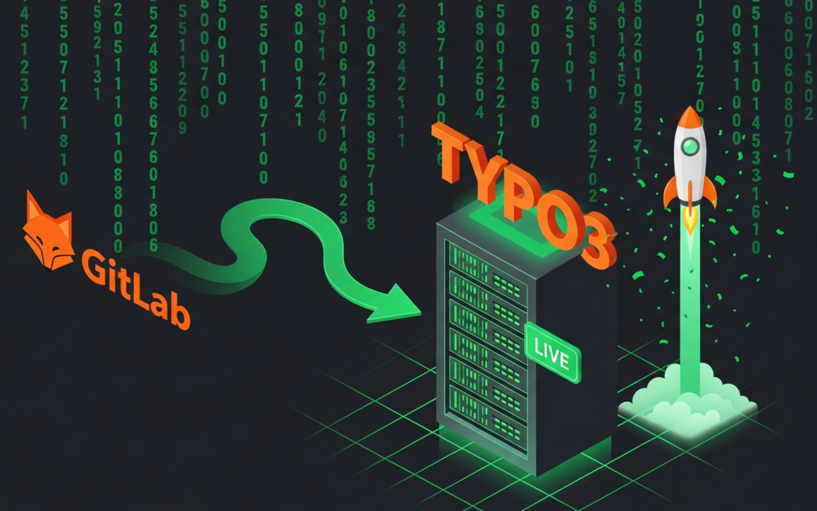 GitLab zu TYPO3 Live Deployment mit Rakete und Server