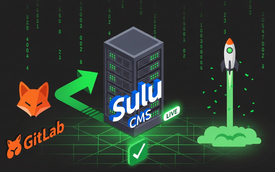 GitLab zu Sulu CMS Live Deployment mit Rakete und Server